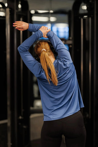 Careless Active loose fit long sleeve - Blue