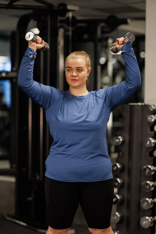 Careless Active loose fit long sleeve - Blue