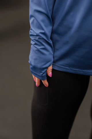 Careless Active loose fit long sleeve - Blue
