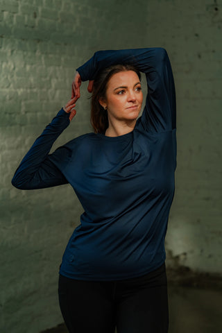 Careless Active loose fit long sleeve - Navy