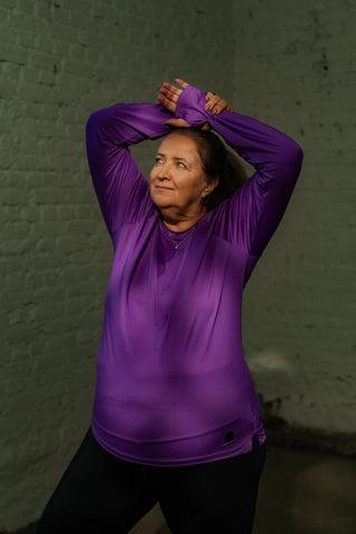 Careless Active loose fit long sleeve - Violet