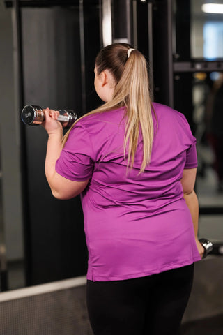 Careless Active loose fit T-shirt - Violet