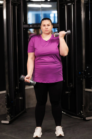 Careless Active loose fit T-shirt - Violet