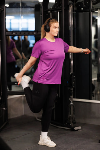 Careless Active loose fit T-shirt - Violet