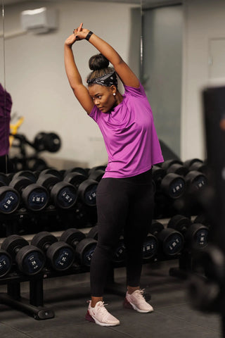 Careless Active loose fit T-shirt - Violet