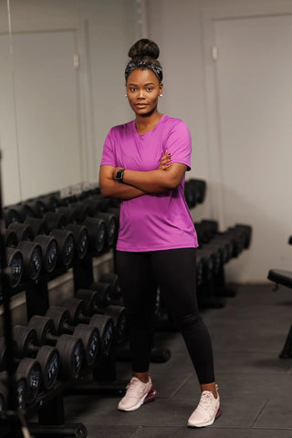 Careless Active loose fit T-shirt - Violet