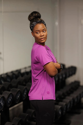 Careless Active loose fit T-shirt - Violet