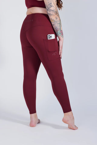 Careless Active shape tights - Cabernet