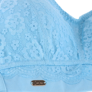 Careless Aline Flower Bra Big Cup - Airy Blue
