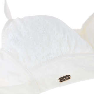 Careless Aline Flower Bra Big Cup - Bright White