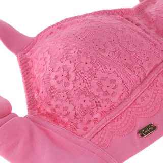 Careless Aline Flower Bra Big Cup - Chateau Rose