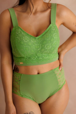 Careless Aline Flower Bra Big Cup - Forest Shade