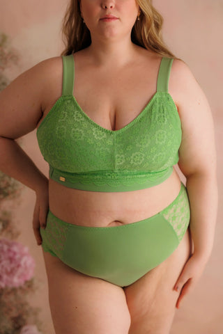 Careless Aline Flower Bra Big Cup - Forest Shade