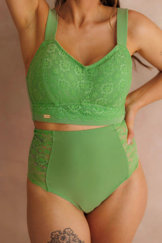 Careless Aline Flower Bra Big Cup - Forest Shade