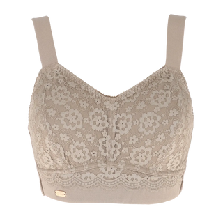 Careless Aline Flower Bra Big Cup - Silver Mink