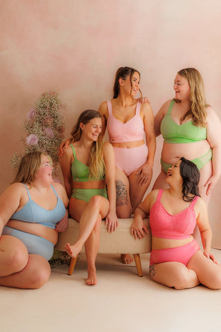 Careless Aline Flower Bra Big Cup - Tickled Pink