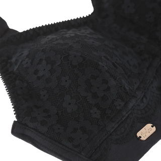 Careless Aline Flower Bra Small Cup - Black Onyx
