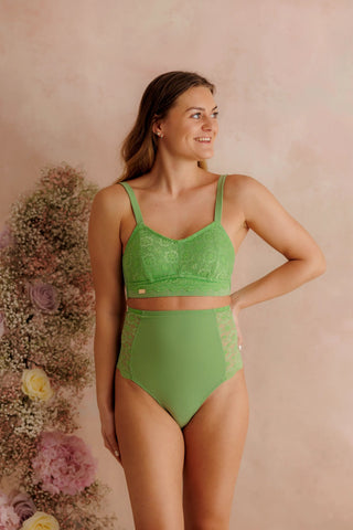 Careless Aline Flower Bra Small Cup - Forest Shade