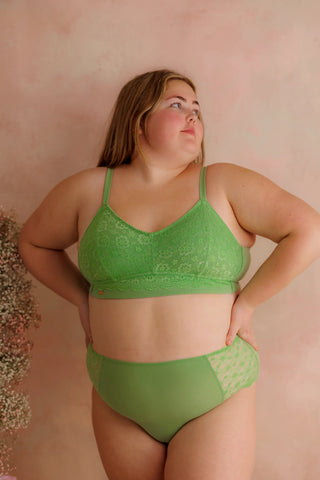 Careless Aline Flower Bra Small Cup - Forest Shade