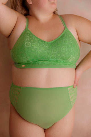 Careless Aline Flower Bra Small Cup - Forest Shade