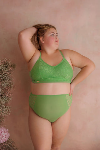 Careless Aline Flower Bra Small Cup - Forest Shade