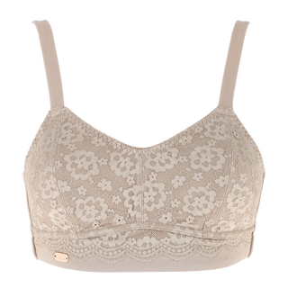 Careless Aline Flower Bra Small Cup - Silver Mink
