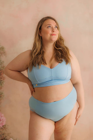 Careless Amanda Basic Bra Big Cup - Airy Blue