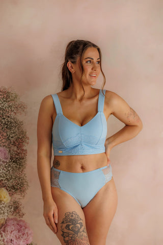 Careless Amanda Basic Bra Big Cup - Airy Blue