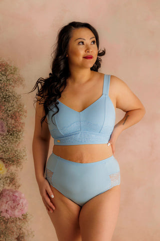 Careless Amanda Basic Bra Big Cup - Airy Blue