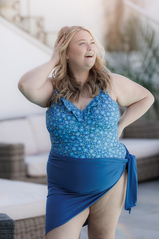 Careless Badedrakt Milano Badedrakt - Mørkeblå - Daisy