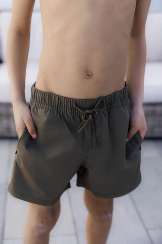 Careless Badeshorts barn David badeshorts Kids - Grønn