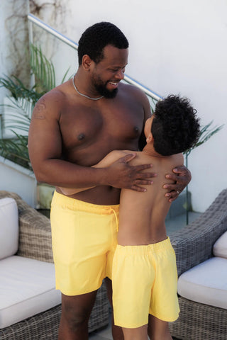 Careless Badeshorts barn David badeshorts Kids - Gul