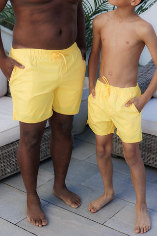 Careless Badeshorts barn David badeshorts Kids - Gul