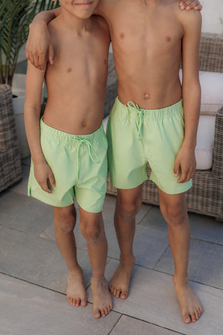 Careless Badeshorts barn David badeshorts Kids - Pastellgrønn