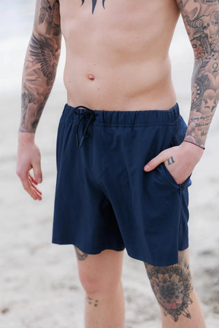 Careless Badeshorts herre David badeshorts - Mørkeblå