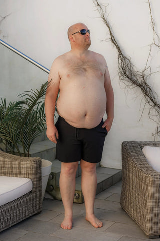 Careless Badeshorts herre David badeshorts - Svart