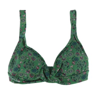 Careless Bali bikinitopp - Mørkegrønn - Flower Fantasia