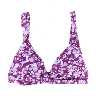 Careless Bali bikinitopp - Mørkelilla - Flower Boom Groups