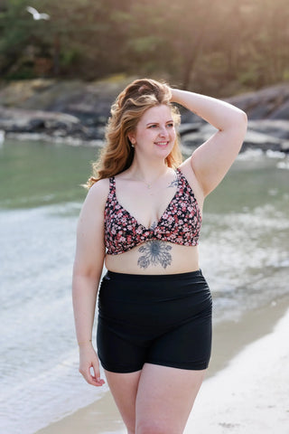 Careless Bali bikinitopp - Svart - Flower Boom