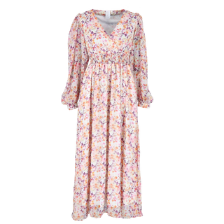 Careless Belle Chiffon maxikjole - Purple Floral