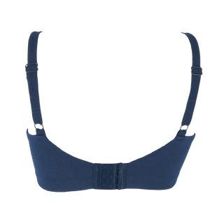 Careless BH Aline Flower Small Cup BH - Mørk blå