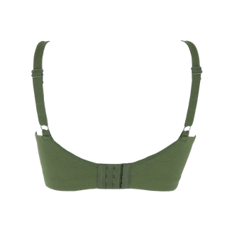 Careless BH Aline Flower Small Cup BH - Mørk grønn