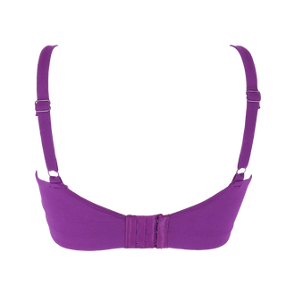 Careless BH Aline Flower Small Cup BH - Mørk lilla