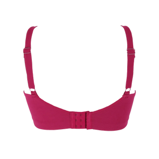 Careless BH Aline Flower Small Cup BH - Mørk rød