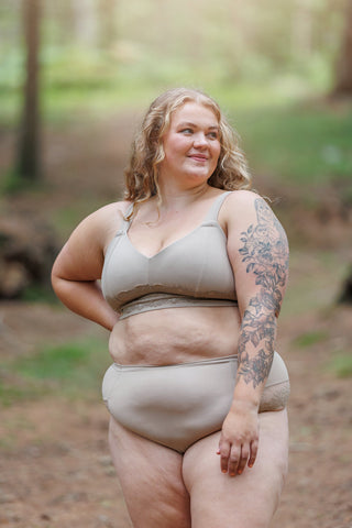 Careless BH Amanda Basic Bra Big Cup - Silver Mink