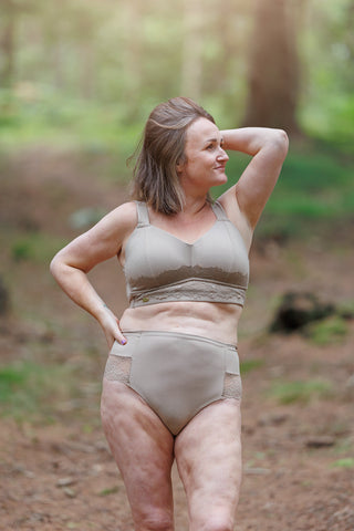 Careless BH Amanda Basic Bra Big Cup - Silver Mink