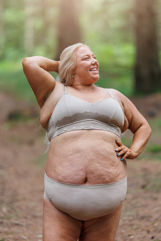 Careless BH Amanda Basic Bra Small Cup - Silver Mink