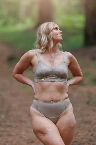 Careless BH Amanda Basic Bra Small Cup - Silver Mink