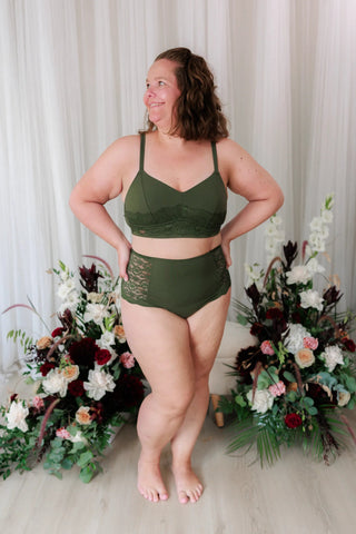 Careless BH Amanda Small Cup BH - Mørk grønn
