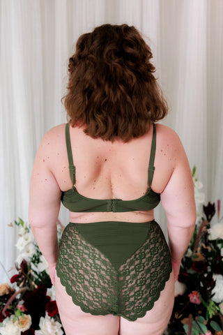 Careless BH Amanda Small Cup BH - Mørk grønn